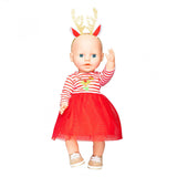 Robe de Noël HELESS avec une bande de cheveux rendue, taille 28-35 cm - afbeelding 4