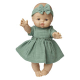 Robe de poupée HELSS VERT DE RUFFLES, 28-35 cm - afbeelding 3