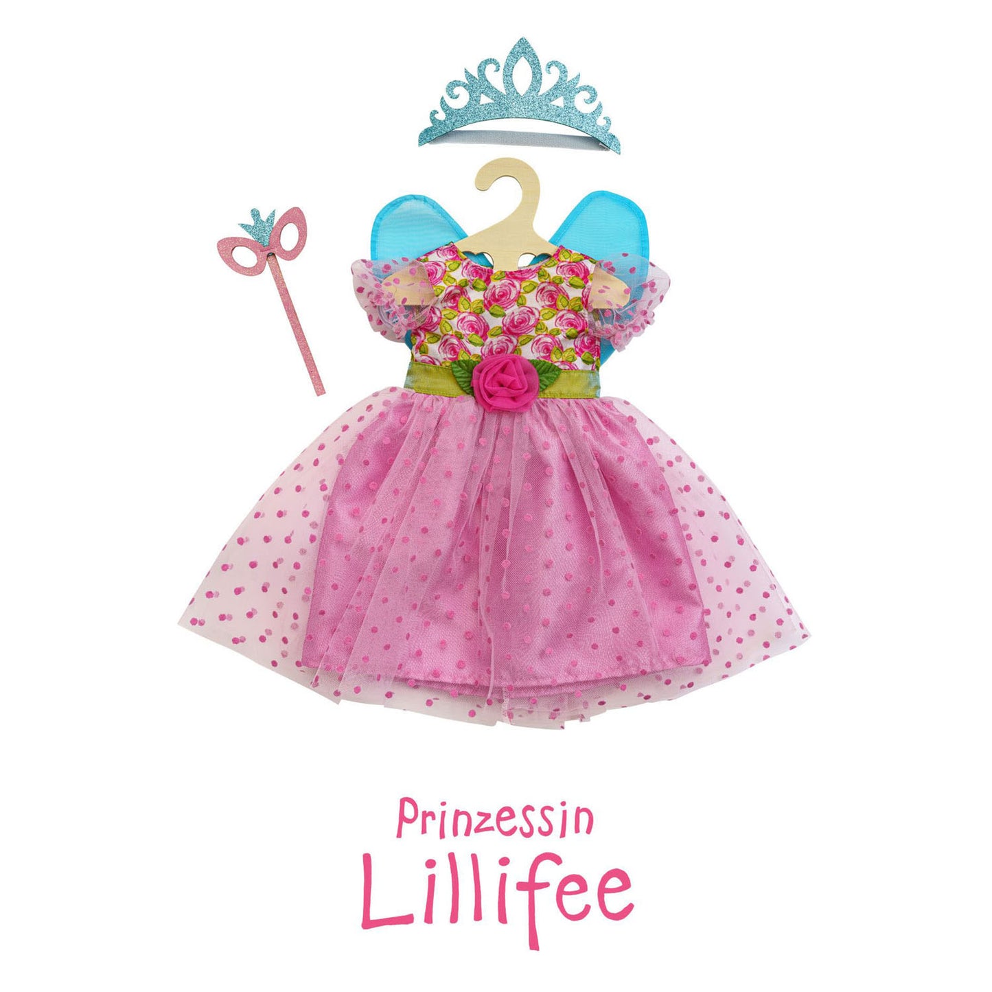 Robe de poupée Heless Princess Lillifee Pink, 28-35 cm