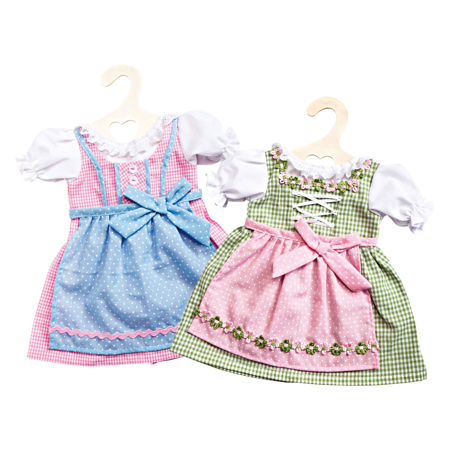Robe de poupée Heless rose et bleue, 35-45 cm