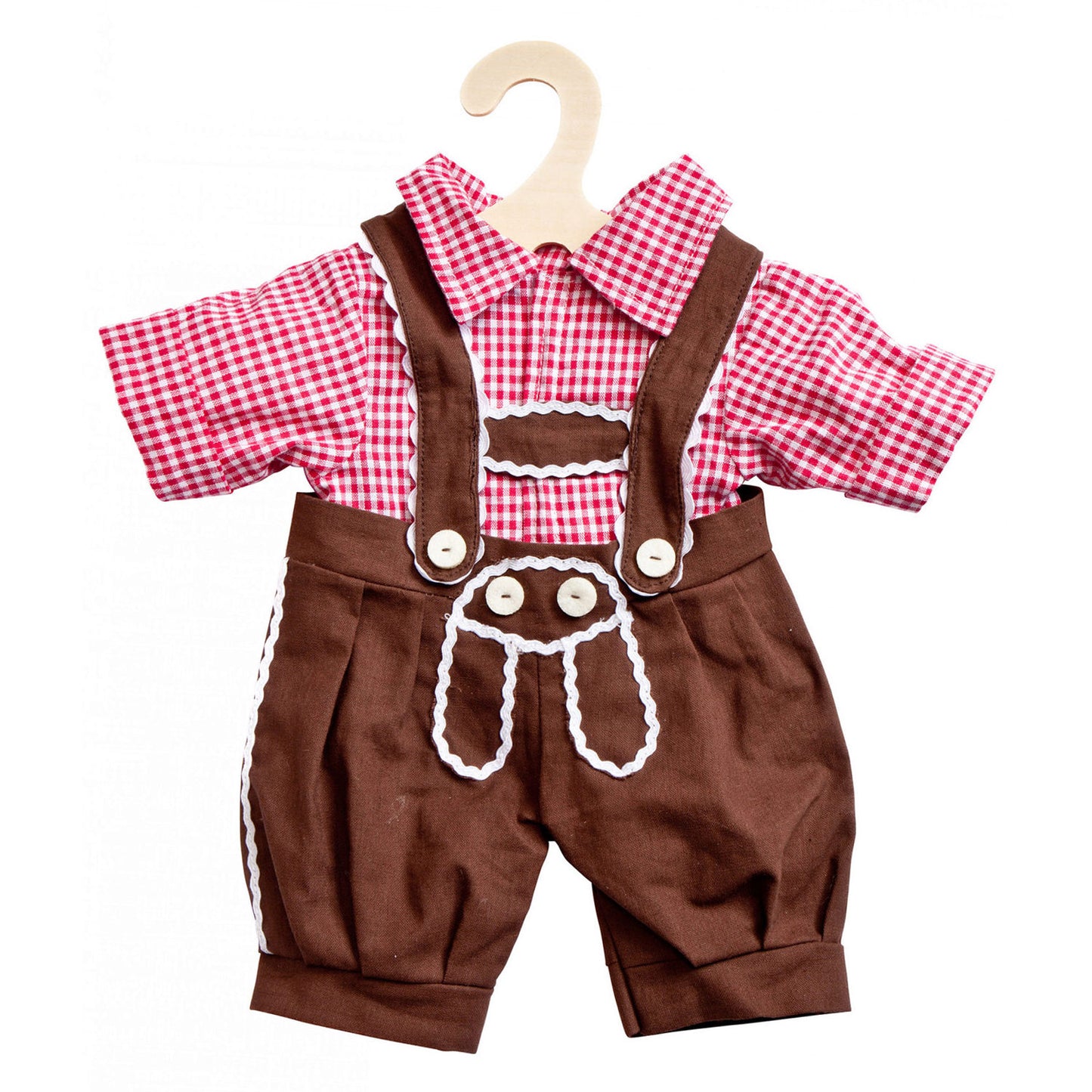 Pantalons et chemises traditionnelles de poupées Heless, taille 28-35 cm