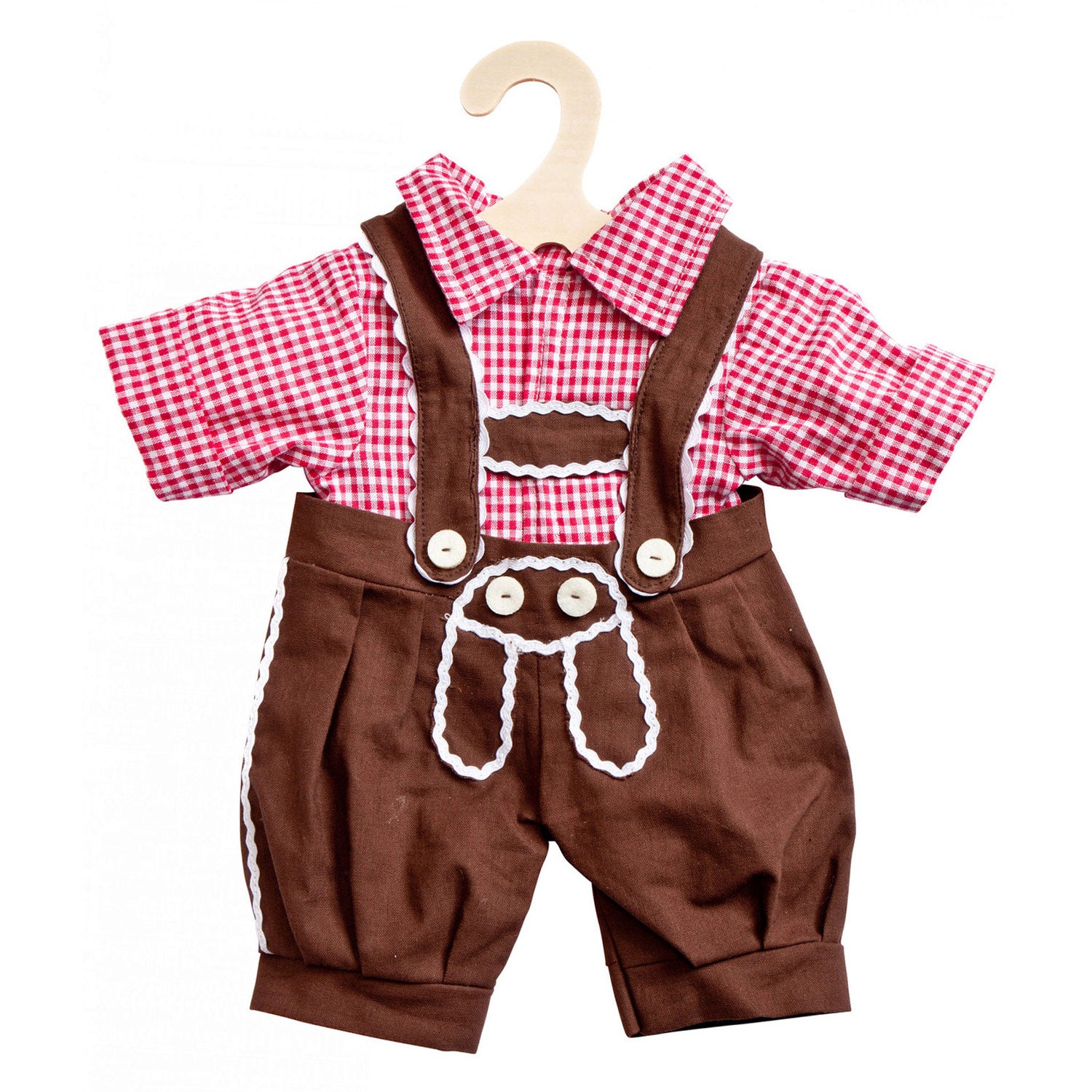 Pantalons et chemises traditionnelles de poupées Heless, taille 28-35 cm