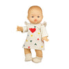 HELSS DOLLS RIB VELVET Robe Heart Confetti, 28-35 cm