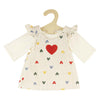 HELSS DOLLS RIB VELVET Robe Hartjes Confetti, 35-45 cm