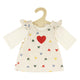 HELSS DOLLS RIB VELVET Robe Hartjes Confetti, 35-45 cm