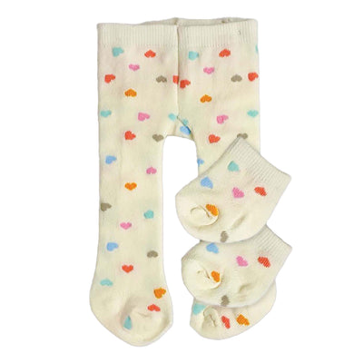 Helless Dolls Cloues avec chaussettes Heart Confetti, 28-35 cm