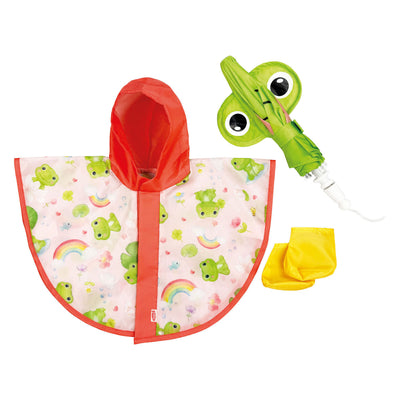 Heless combinaison de pluie grenouille carlo 3 pièces - taille 35-45 cm