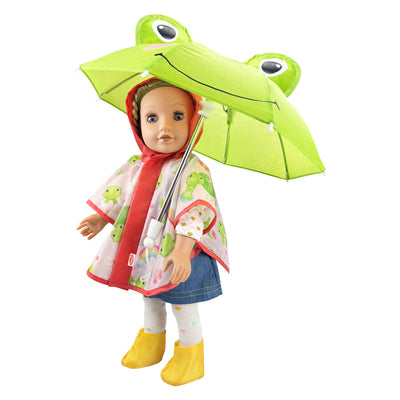 Heless combinaison de pluie grenouille carlo 3 pièces - taille 35-45 cm