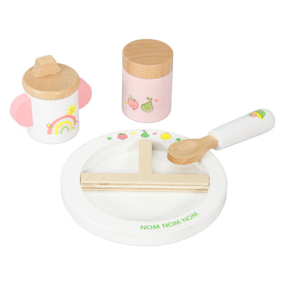 Heless set d'alimentation pour poupée en bois fruits effrontés - 4 pcs.