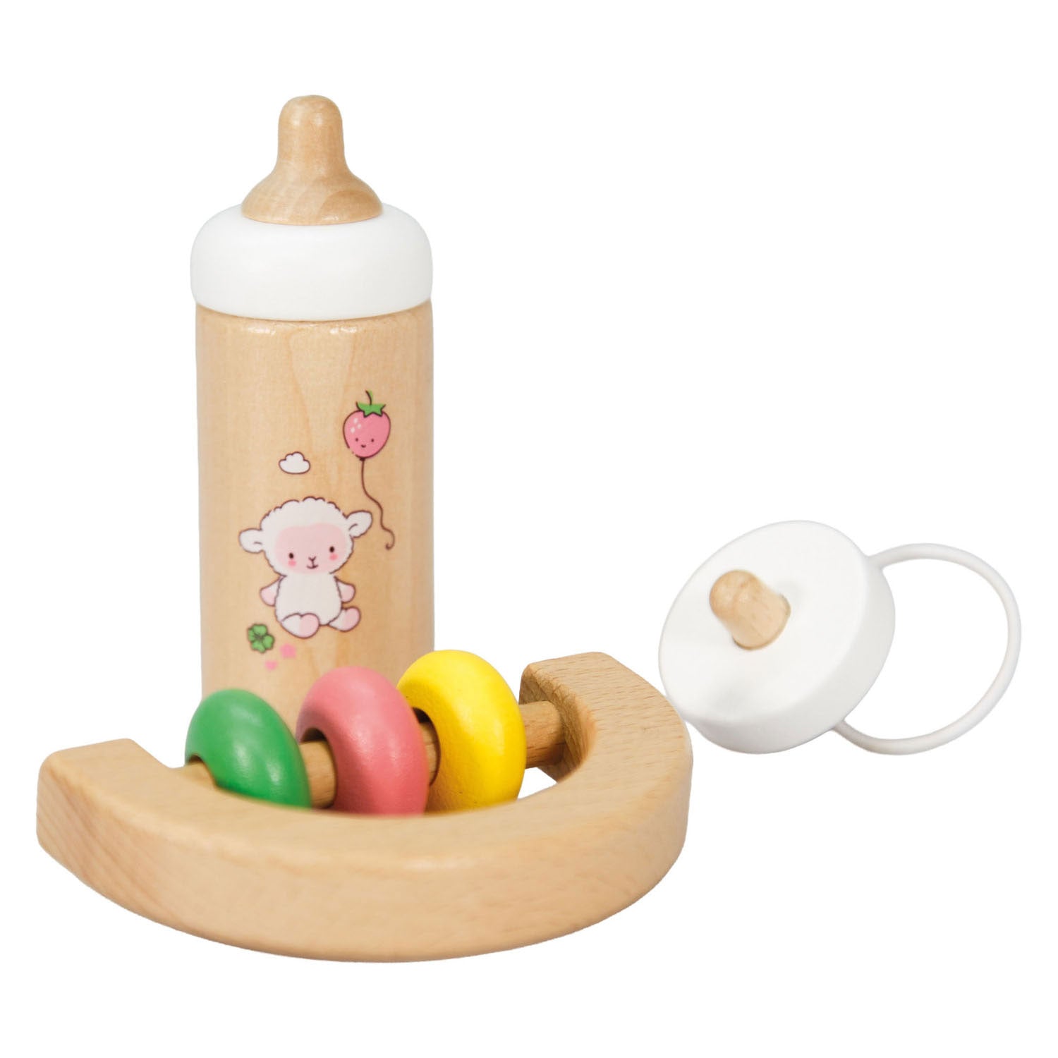 Heless poupée en bois bébé set mouton - 3 pcs.