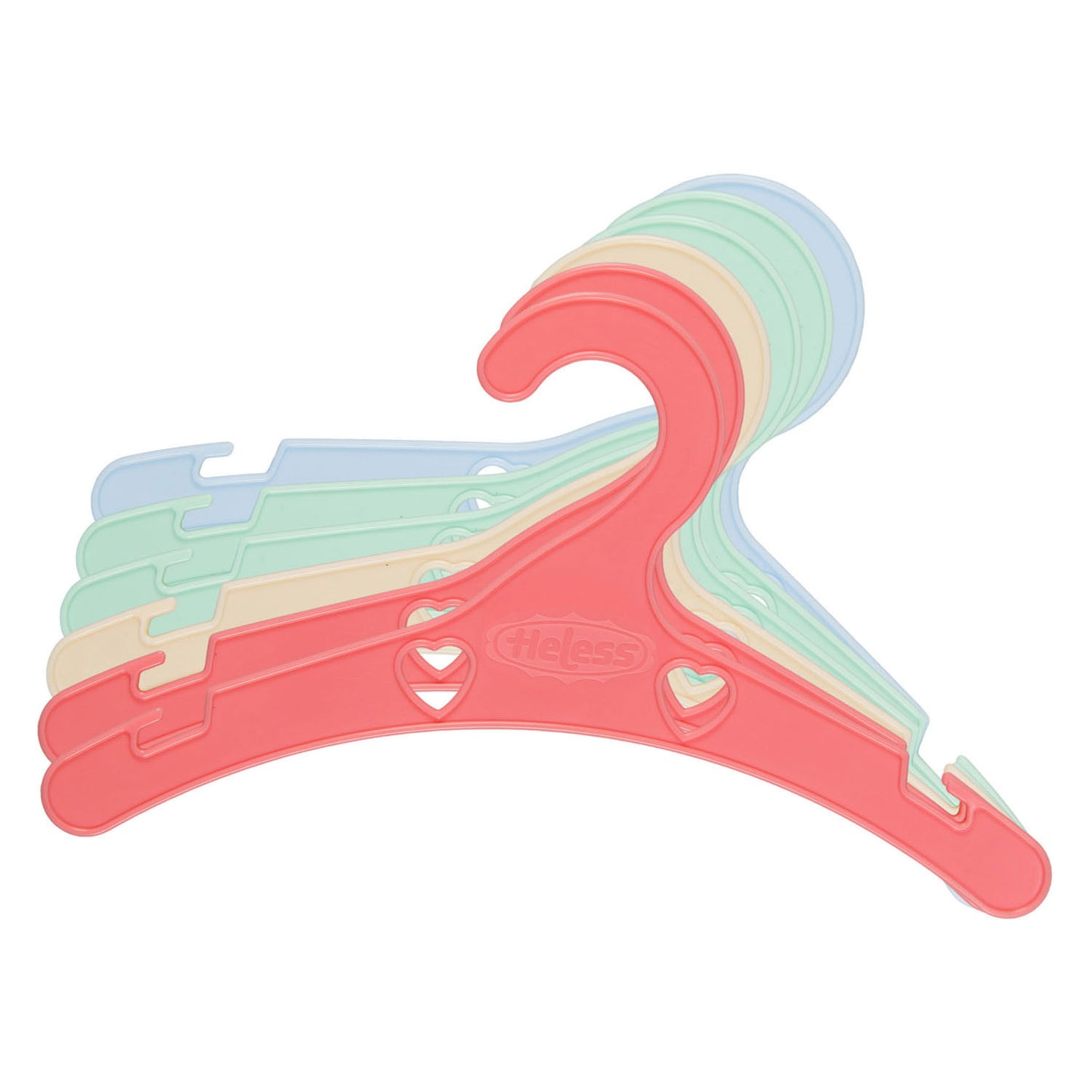 Cintres de poupée Heless couleurs pastel - 6 pcs.