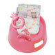 Pot de poupée Heless avec accessoires rose - 15cm