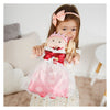 Robe de poupée Heless princesse d'hiver lumi avec couronne et cape - taille 28-35 cm