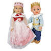 Robe de poupée Heless princesse d'hiver lumi avec couronne et cape - taille 35-45 cm