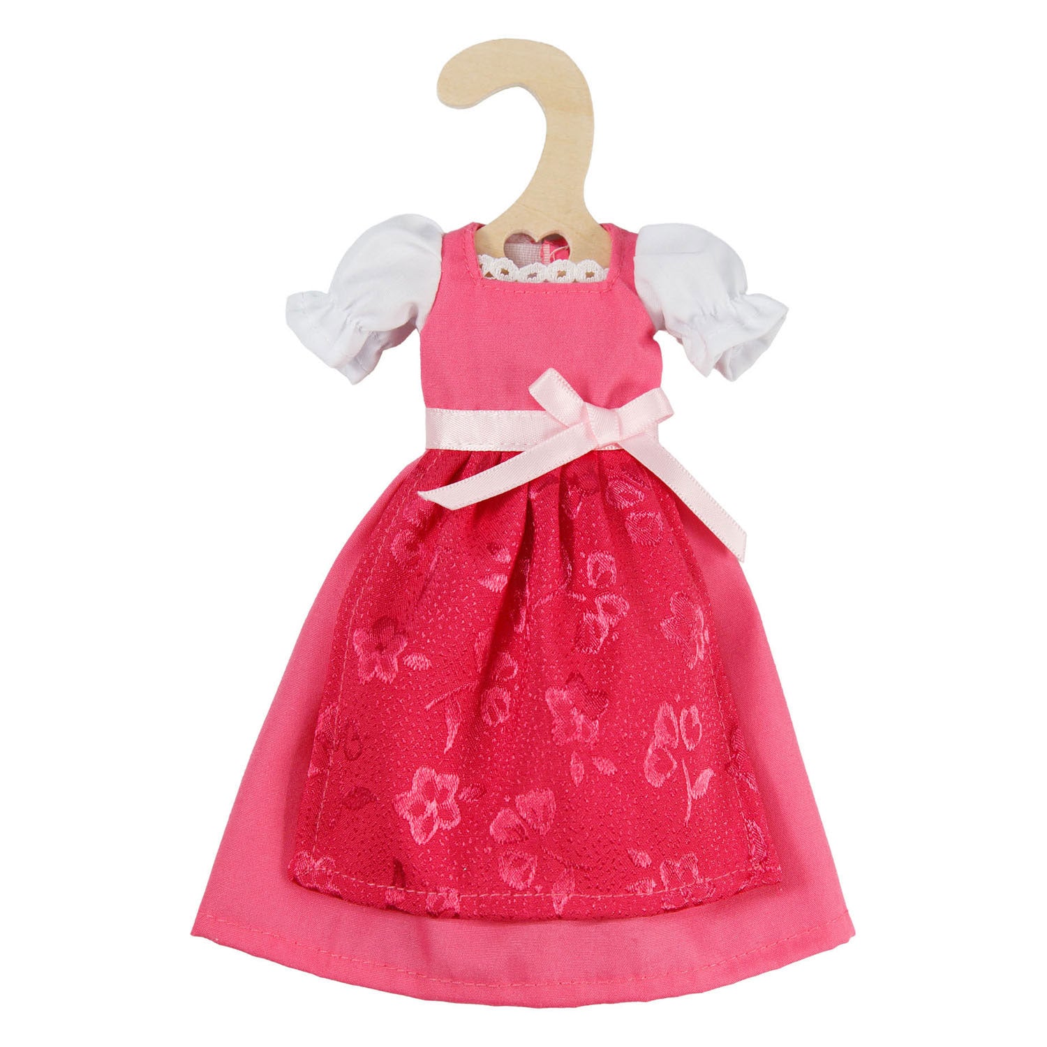 Robe Dirndl traditionnelle Heless pour poupées mannequins pinky - 29cm