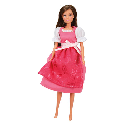 Robe Dirndl traditionnelle Heless pour poupées mannequins pinky - 29cm