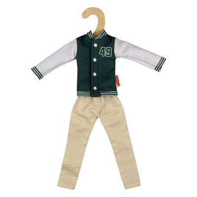 Veste universitaire avec pantalon Heless pour poupées mannequins - 29cm