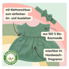 Poupon fille Heless avec robe verte - 34cm