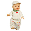 Poupée bébé garçon Heless avec tenue en velours côtelé - 34cm