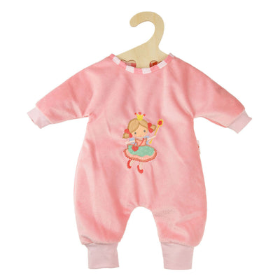 Poupée bébé fille Heless avec barboteuse en velours princesse Emily - 34 cm