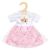 Poupée bébé fille Heless avec robe licorne Hannah - 34cm