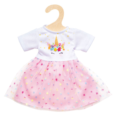 Poupée bébé fille Heless avec robe licorne Hannah - 34cm