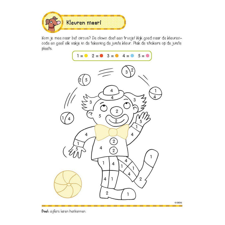 Livre d'exercices deltas avec des autocollants pour les premiers jeux (5-6 ans)