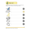 Livre d'exercices deltas avec des autocollants pour les premiers jeux d'écriture (5-6 ans)
