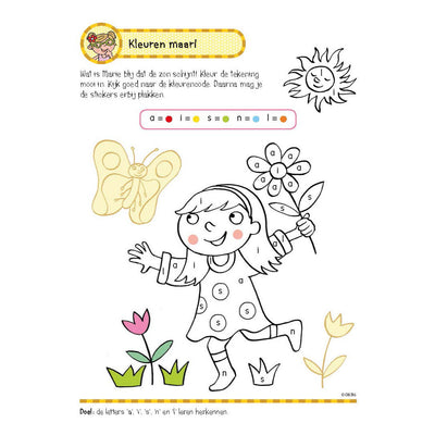 Livre d'exercices deltas avec les premiers jeux de lecture des autocollants (5-6 ans)