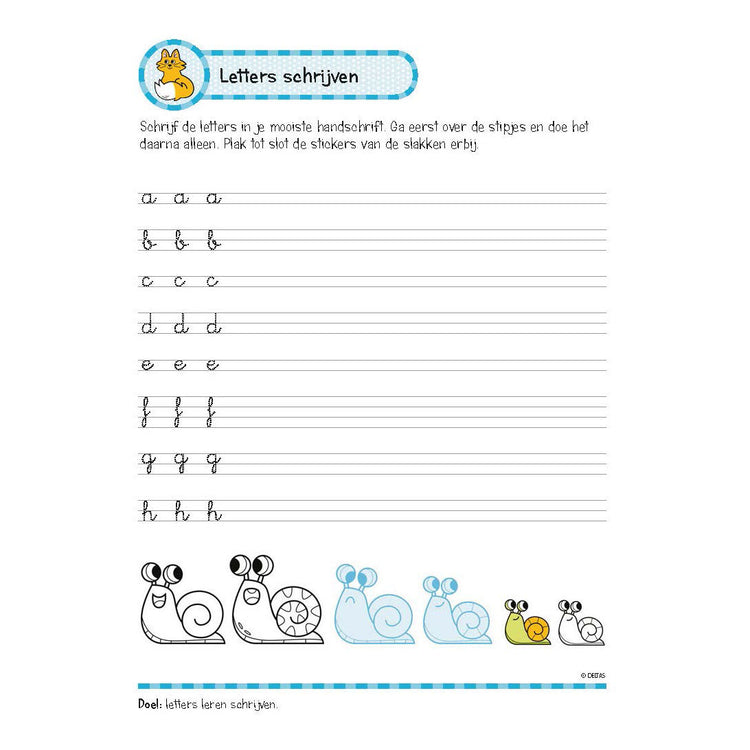 Livre d'exercices deltas avec autocollants beaux exercices d'écriture (6-7 ans)