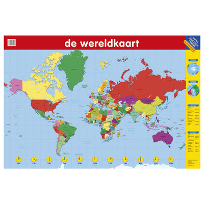 Affiche éducative deltas la carte du monde