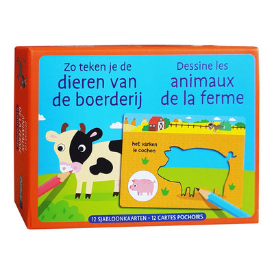 Cartes de modèle deltas de cette façon, vous dessinez les animaux de la ferme