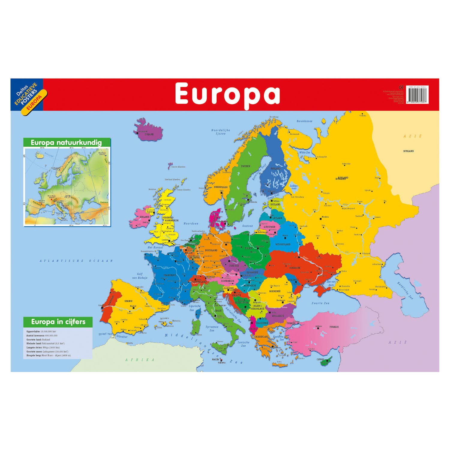 Affiche éducative deltas Europe