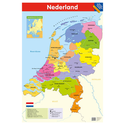 Affiche éducative deltas Pays-Bas