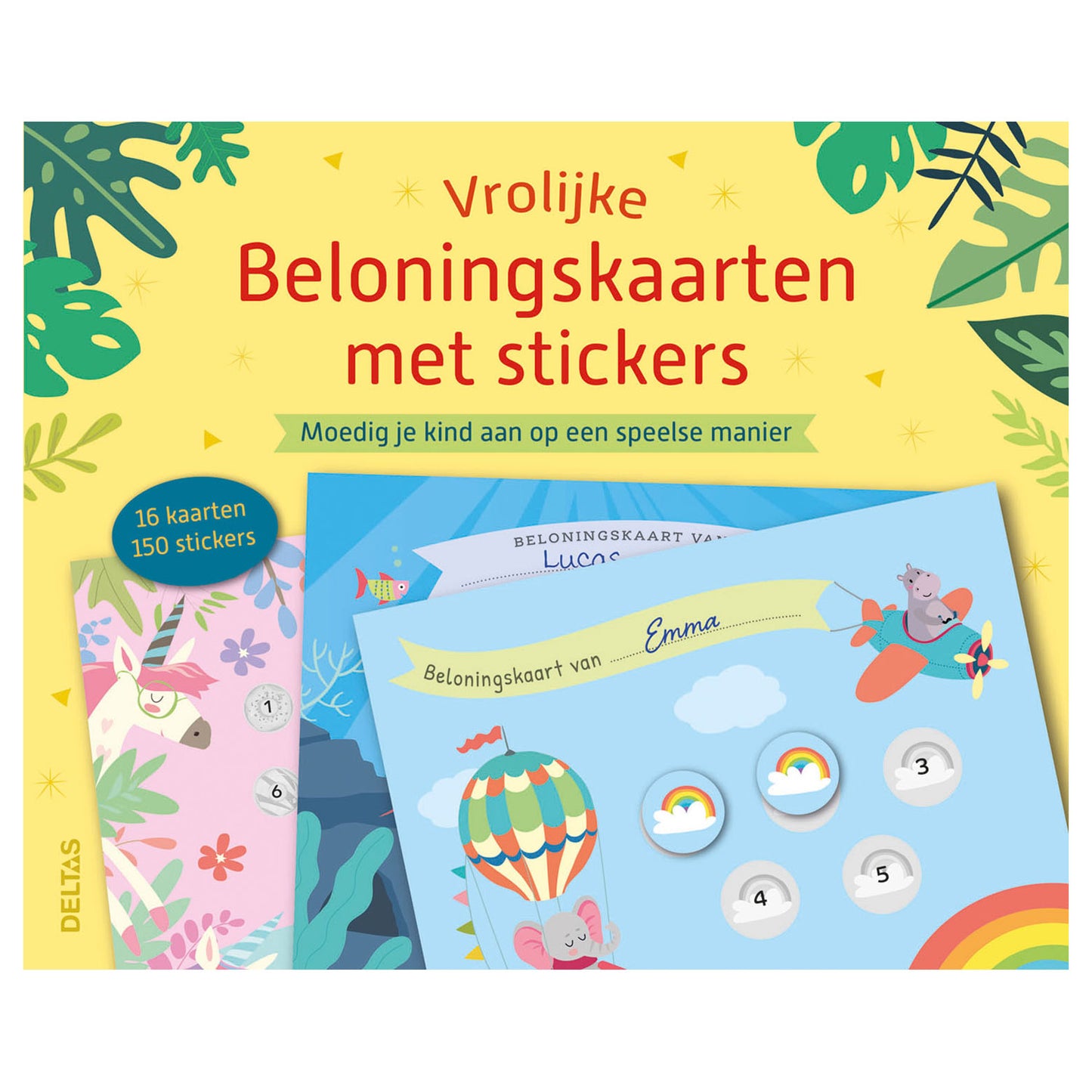 Deltas Cards de récompense joyeux avec des autocollants
