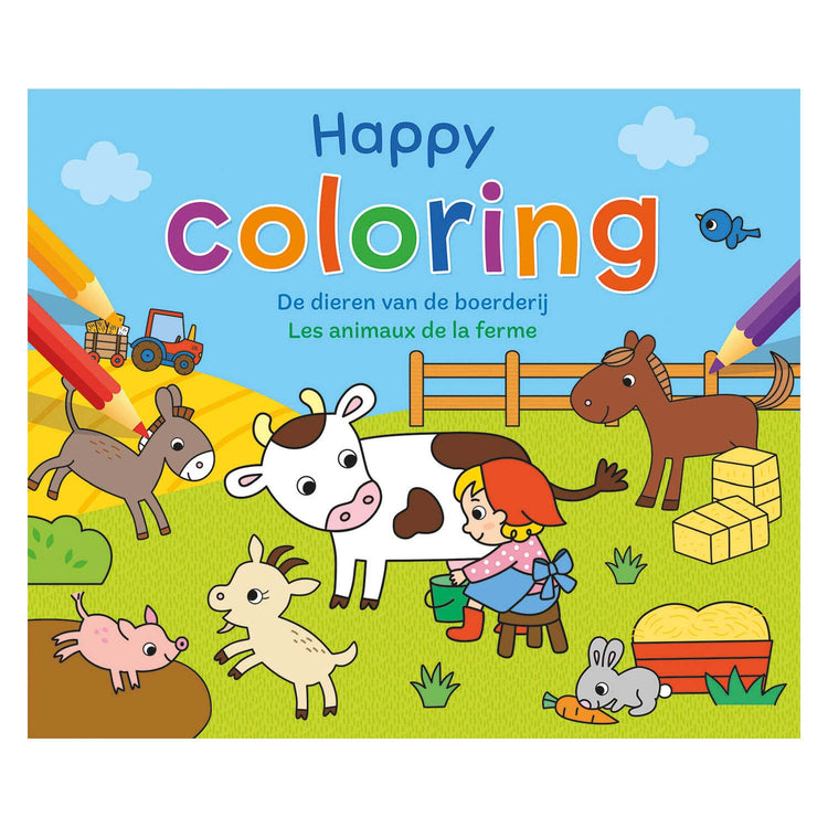 Deltas heureuse colorier les animaux de la ferme