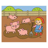 Deltas heureuse colorier les animaux de la ferme