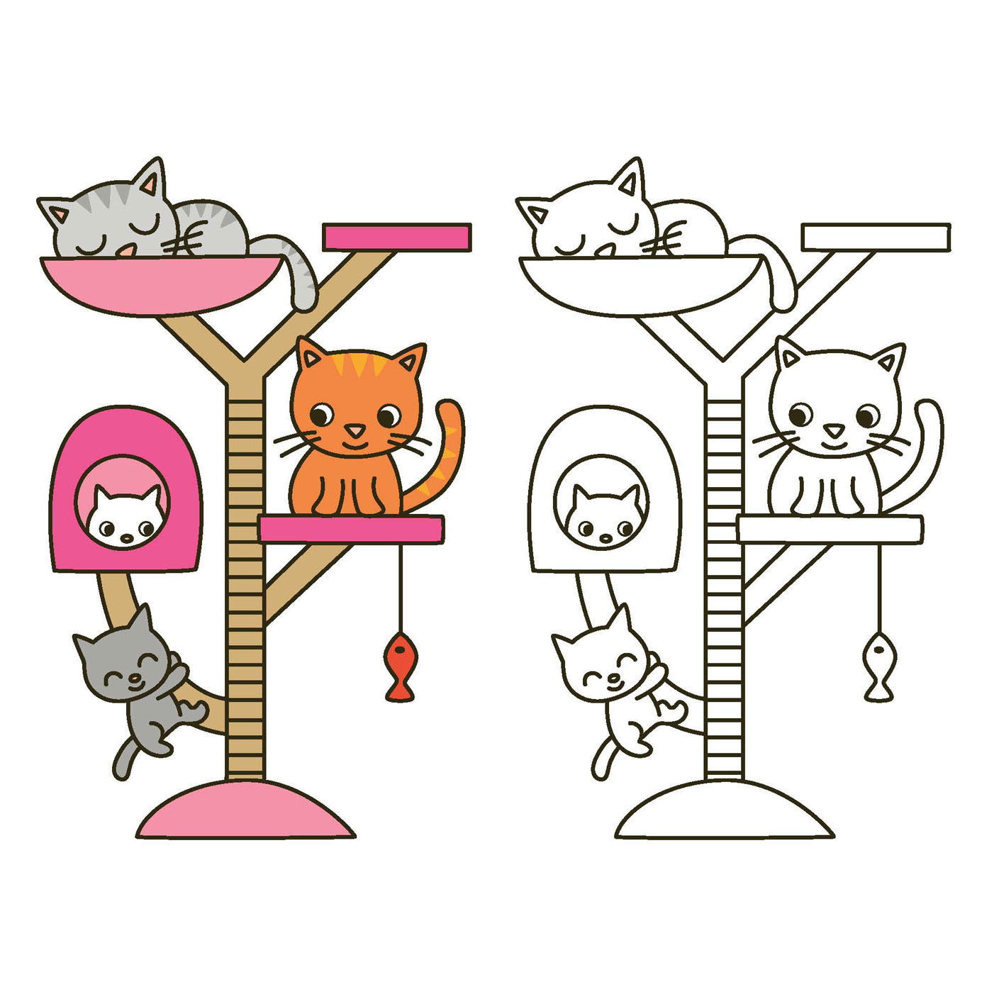 Deltas Happy Coloring Animaux joyeux