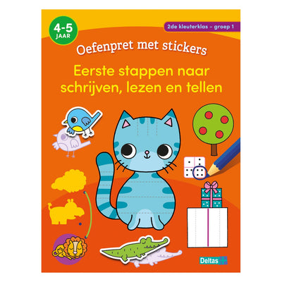 Deltas pratiquer le plaisir avec les autocollants groupe 1 écriture, lecture, comptage (4-5 ans)