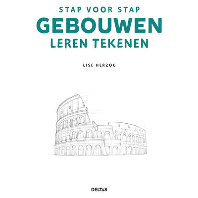 Deltas étape par étape apprenant à dessiner le livre de passe-temps des bâtiments