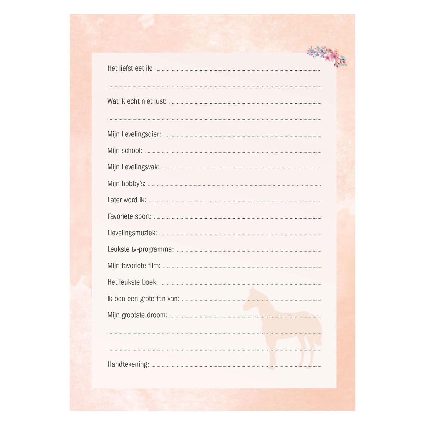 Deltas I Love Horse Friends Livre