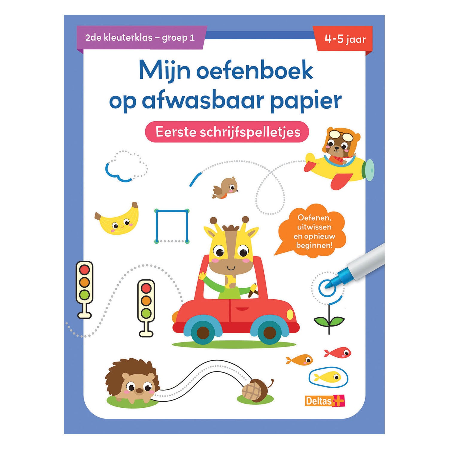 Cahier d'exercices Deltas papier lavable premiers jeux d'écriture (4-5 ans)