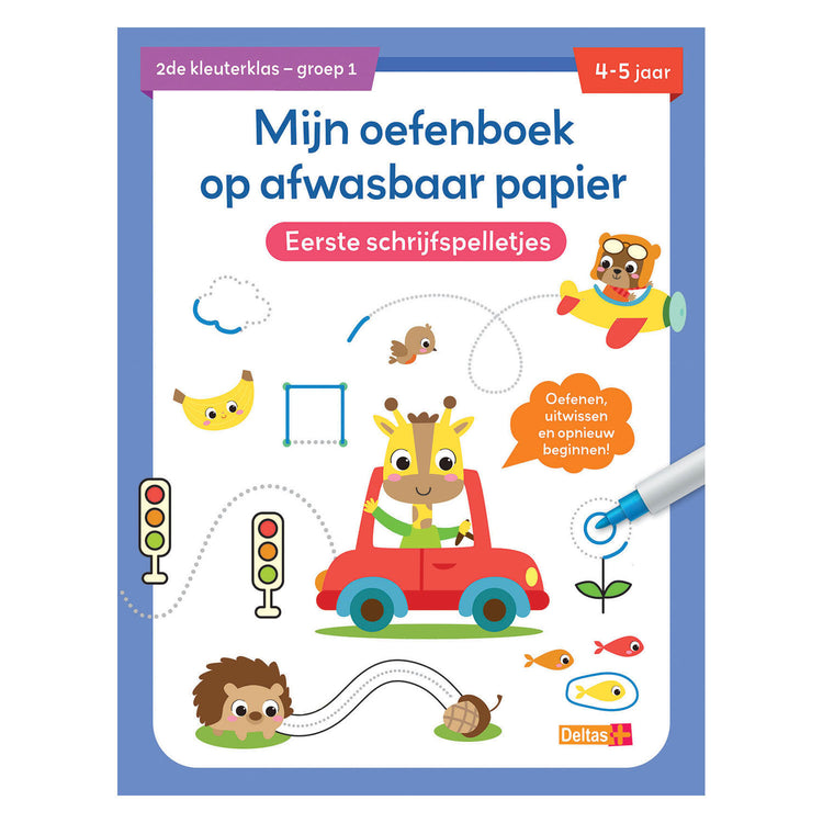 Cahier d'exercices Deltas papier lavable premiers jeux d'écriture (4-5 ans)