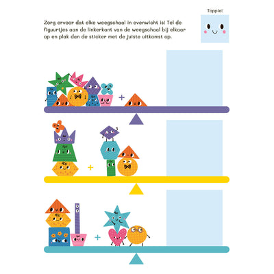 Deltas J'apprends à compter avec des autocollants (6-7 ans)
