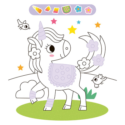 Défilé des autocollants de la licorne deltas
