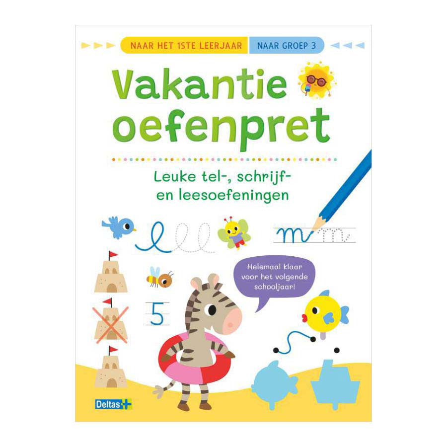 Pratique de vacances Deltas, exercices amusants de comptage et d'écriture - pour le groupe 3
