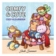 Deltas confortables mignons - livre de coloriage confortable