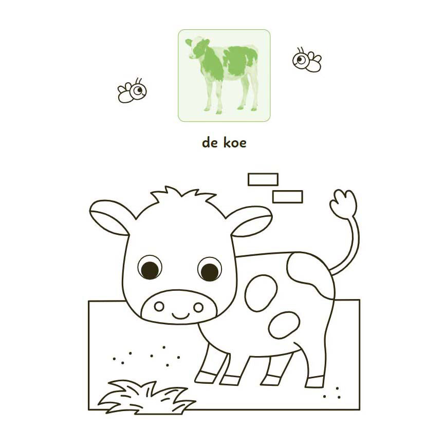Livre de coloriage et d'autocollants Deltas Sweet Animals