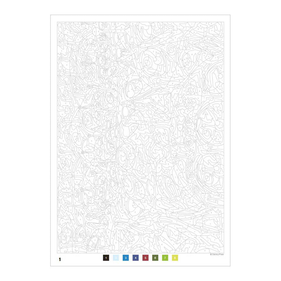 Deltas Pixar - couleur par numéro