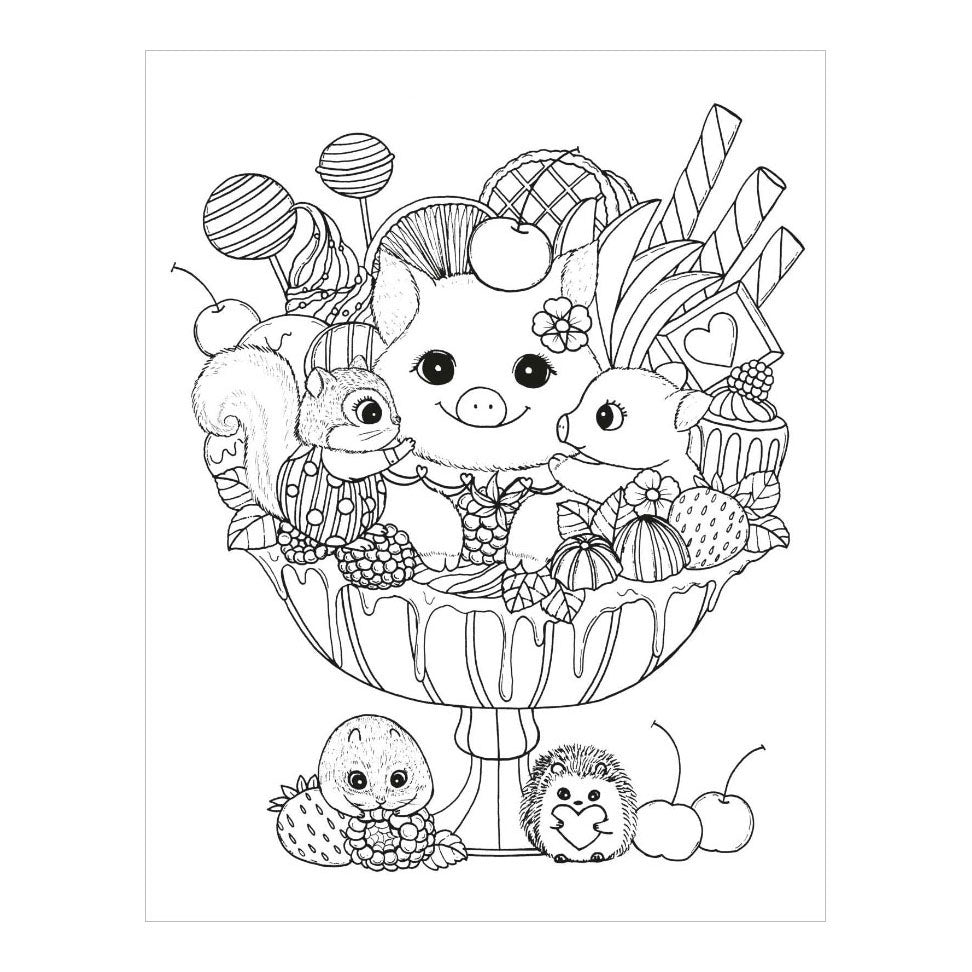 Livre de coloriage des baisers douillets de Deltas